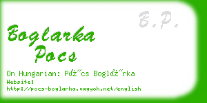 boglarka pocs business card